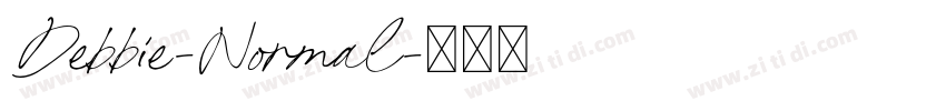 Debbie-Normal字体转换