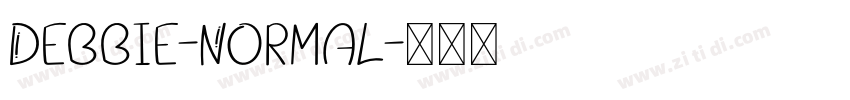 Debbie-Normal字体转换