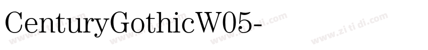 CenturyGothicW05字体转换