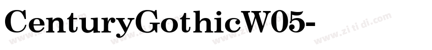 CenturyGothicW05字体转换