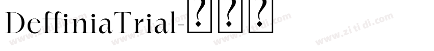 DeffiniaTrial字体转换