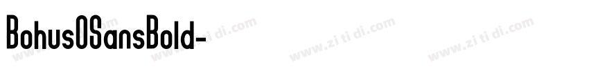 BohusOSansBold字体转换