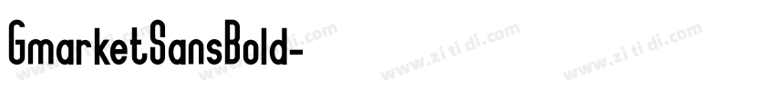 GmarketSansBold字体转换