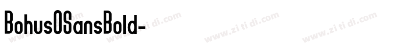 BohusOSansBold字体转换