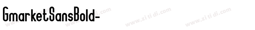 GmarketSansBold字体转换