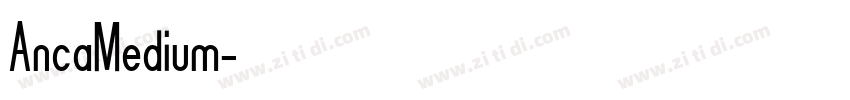 AncaMedium字体转换