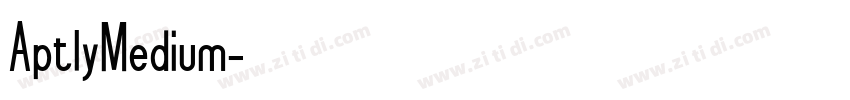 AptlyMedium字体转换