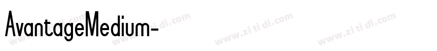 AvantageMedium字体转换