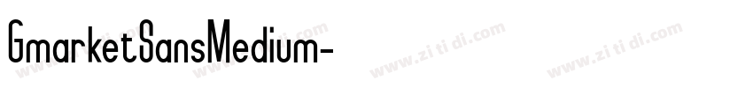 GmarketSansMedium字体转换