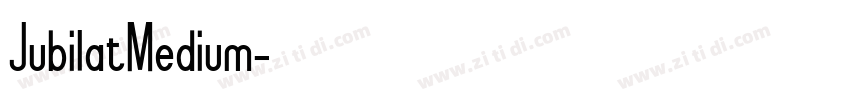 JubilatMedium字体转换