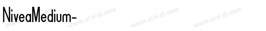 NiveaMedium字体转换