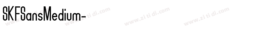 SKFSansMedium字体转换