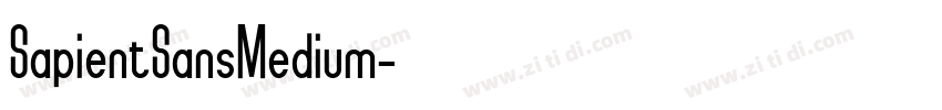 SapientSansMedium字体转换