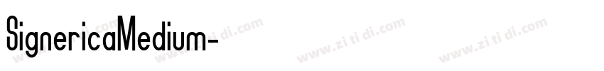 SignericaMedium字体转换