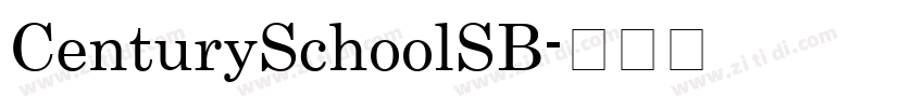 CenturySchoolSB字体转换