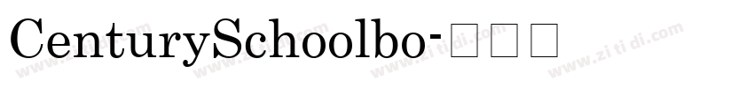 CenturySchoolbo字体转换