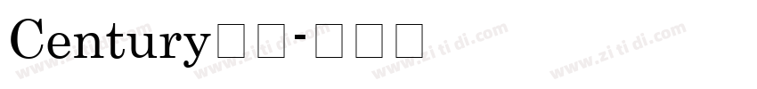 Century斜体字体转换