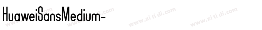 HuaweiSansMedium字体转换