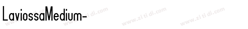 LaviossaMedium字体转换