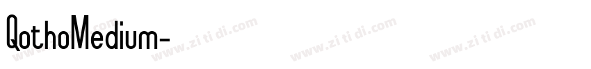 QothoMedium字体转换