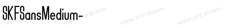 SKFSansMedium字体转换