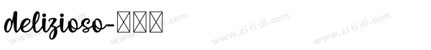 delizioso字体转换
