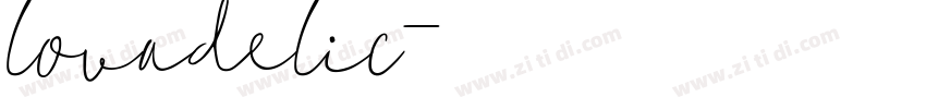 lovadelic字体转换