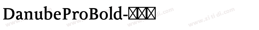 DanubeProBold字体转换
