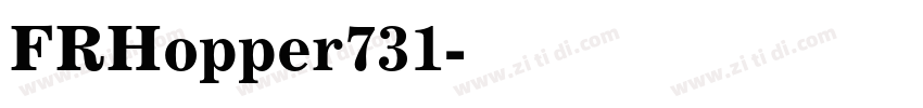 FRHopper731字体转换