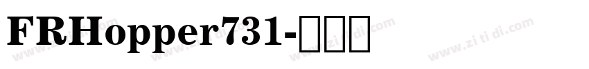 FRHopper731字体转换