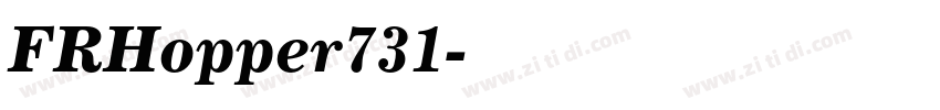 FRHopper731字体转换 FRHopper731字体转换