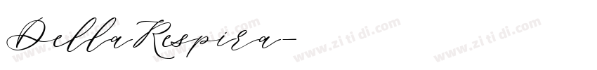 DellaRespira字体转换