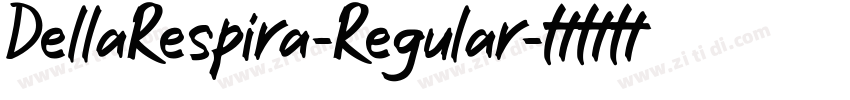 DellaRespira-Regular字体转换