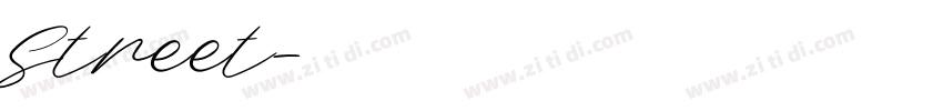 Street字体转换