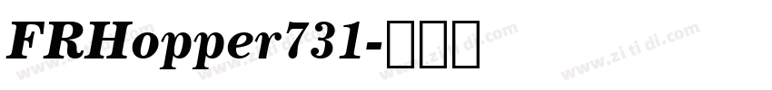 FRHopper731字体转换 FRHopper731字体转换