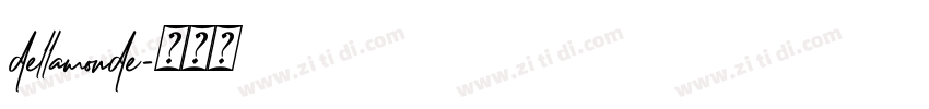dellamonde字体转换