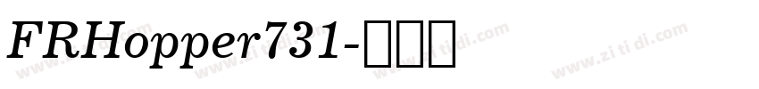 FRHopper731字体转换