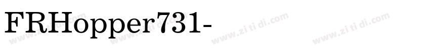 FRHopper731字体转换