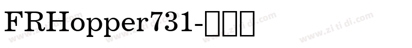 FRHopper731字体转换