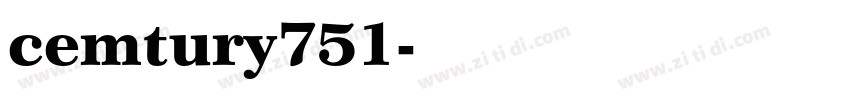 cemtury751字体转换