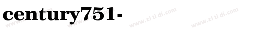century751字体转换