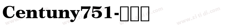 Centuny751字体转换