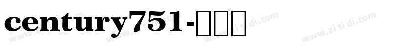 century751字体转换
