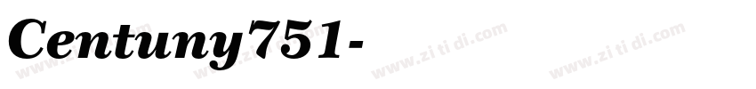 Centuny751字体转换
