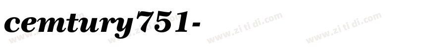 cemtury751字体转换