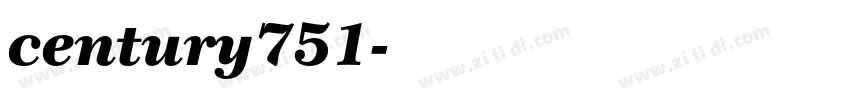 century751字体转换