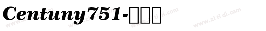 Centuny751字体转换