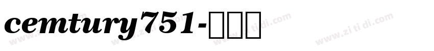 cemtury751字体转换