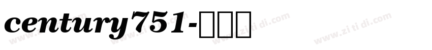 century751字体转换