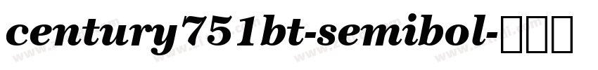 century751bt-semibol字体转换